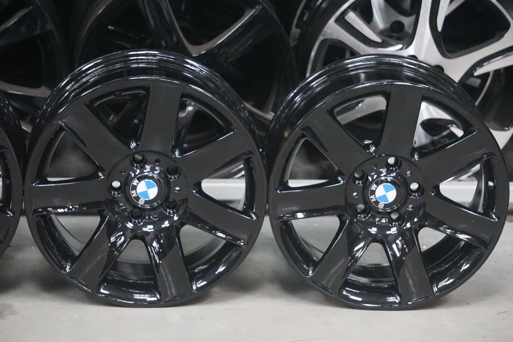 Alufelgi oryginał BMW 5x120 8Jx17 et47 cb72,6 czarne perła, nowe dekle
