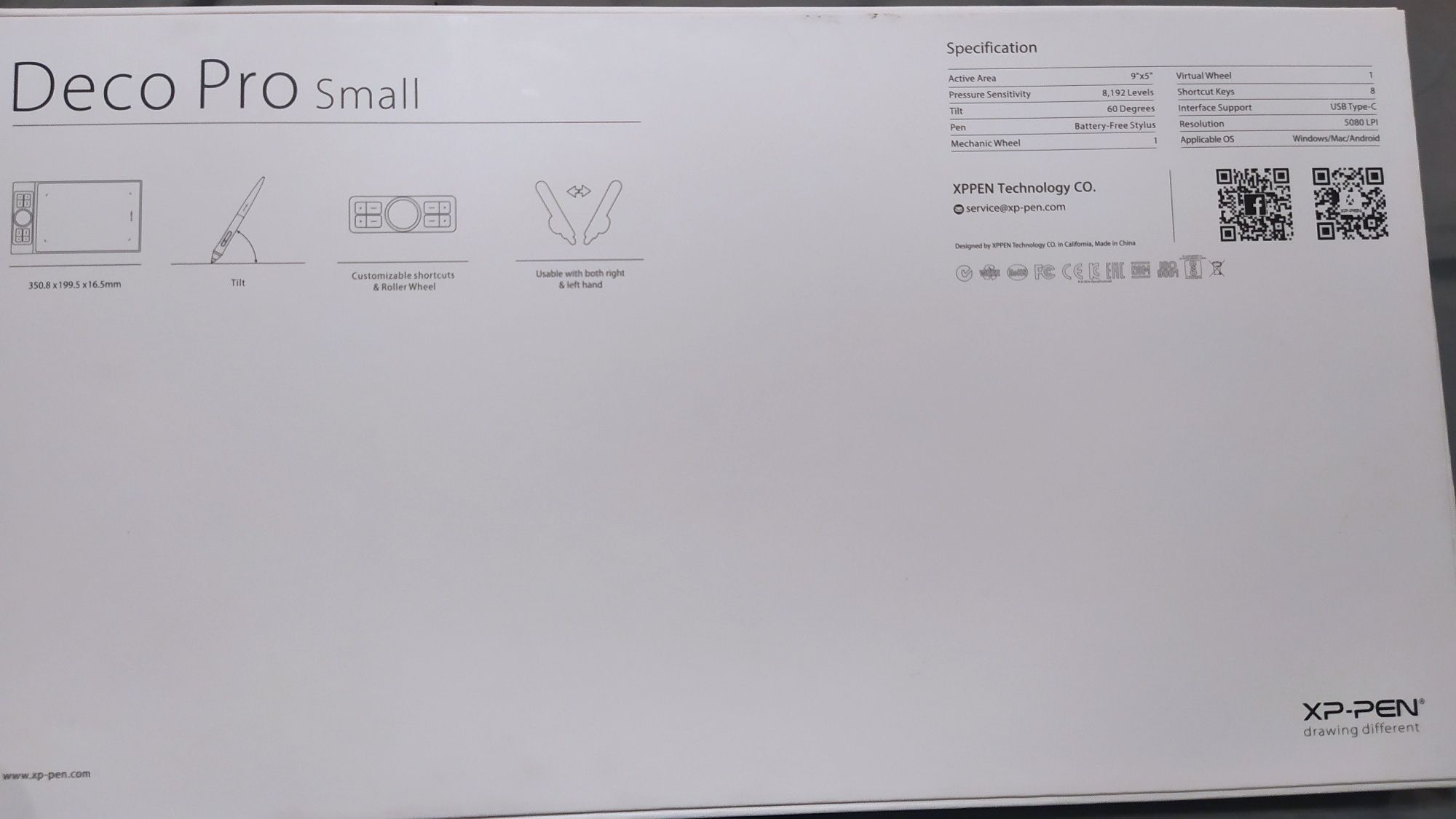 Графічний планшет XP-Pen Deco Pro small