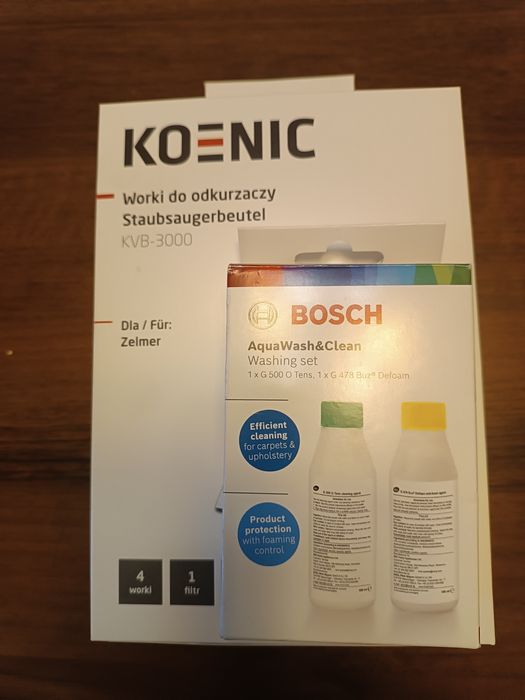 Worki do odkurzacza+płyn do prania dywanów