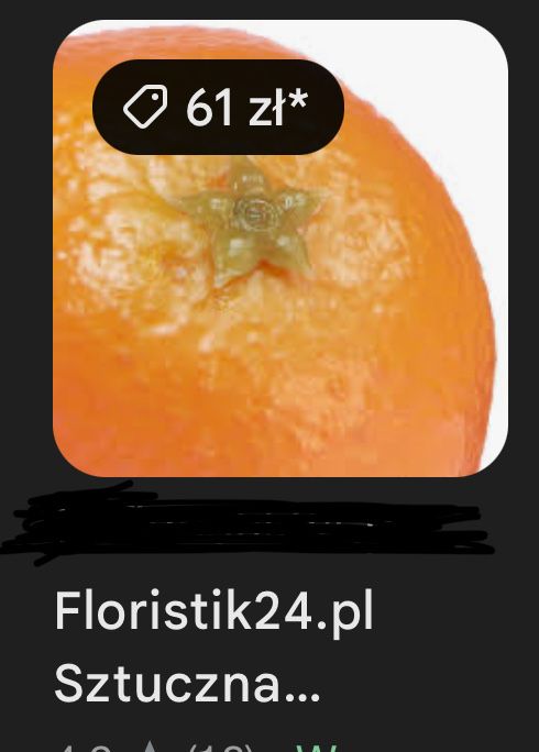 Owoc sztuczny realistyczny