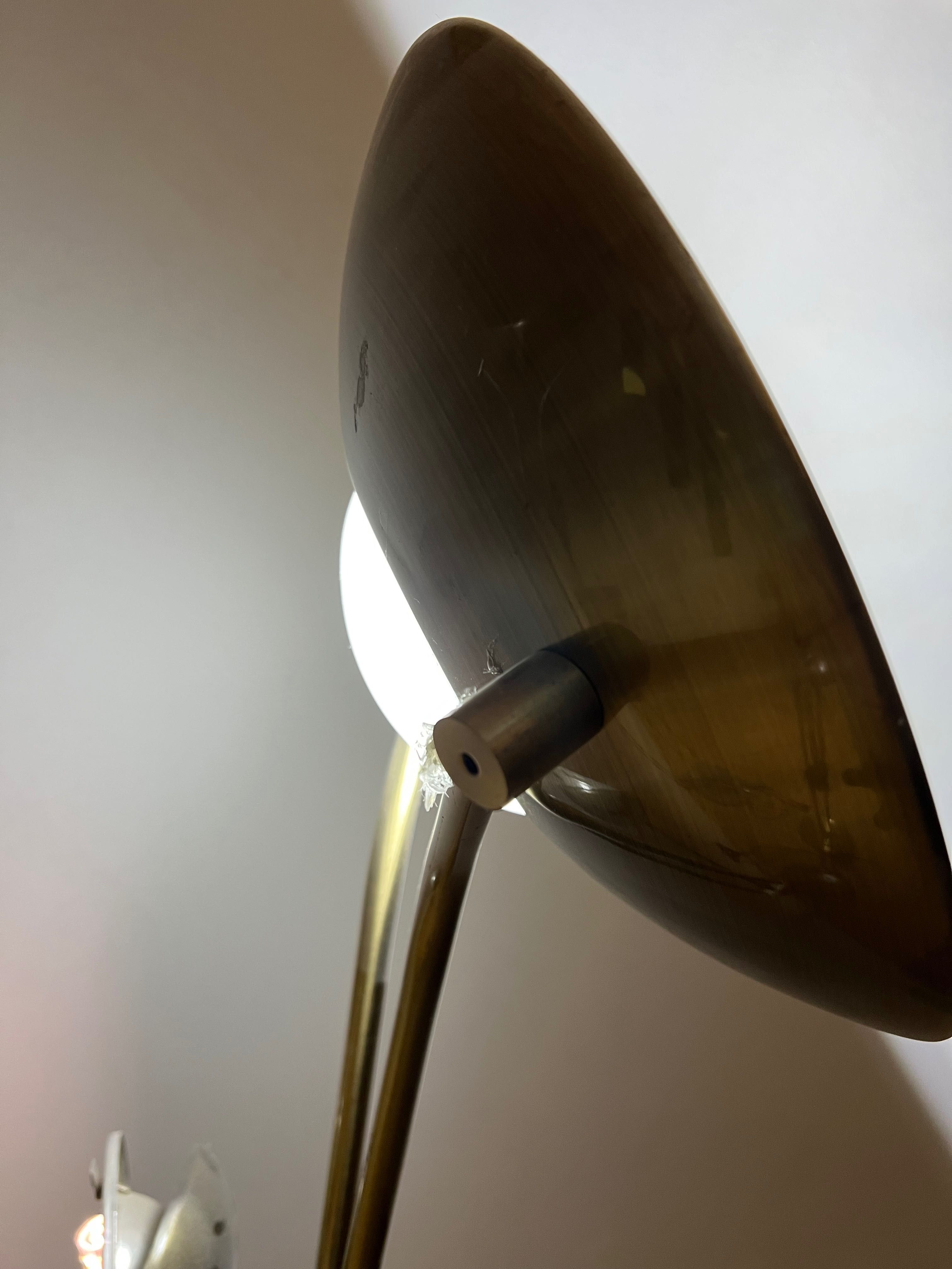 Zlota lampa podlogowa pakiet 3 szt z lampka do czytania i sciemnacz