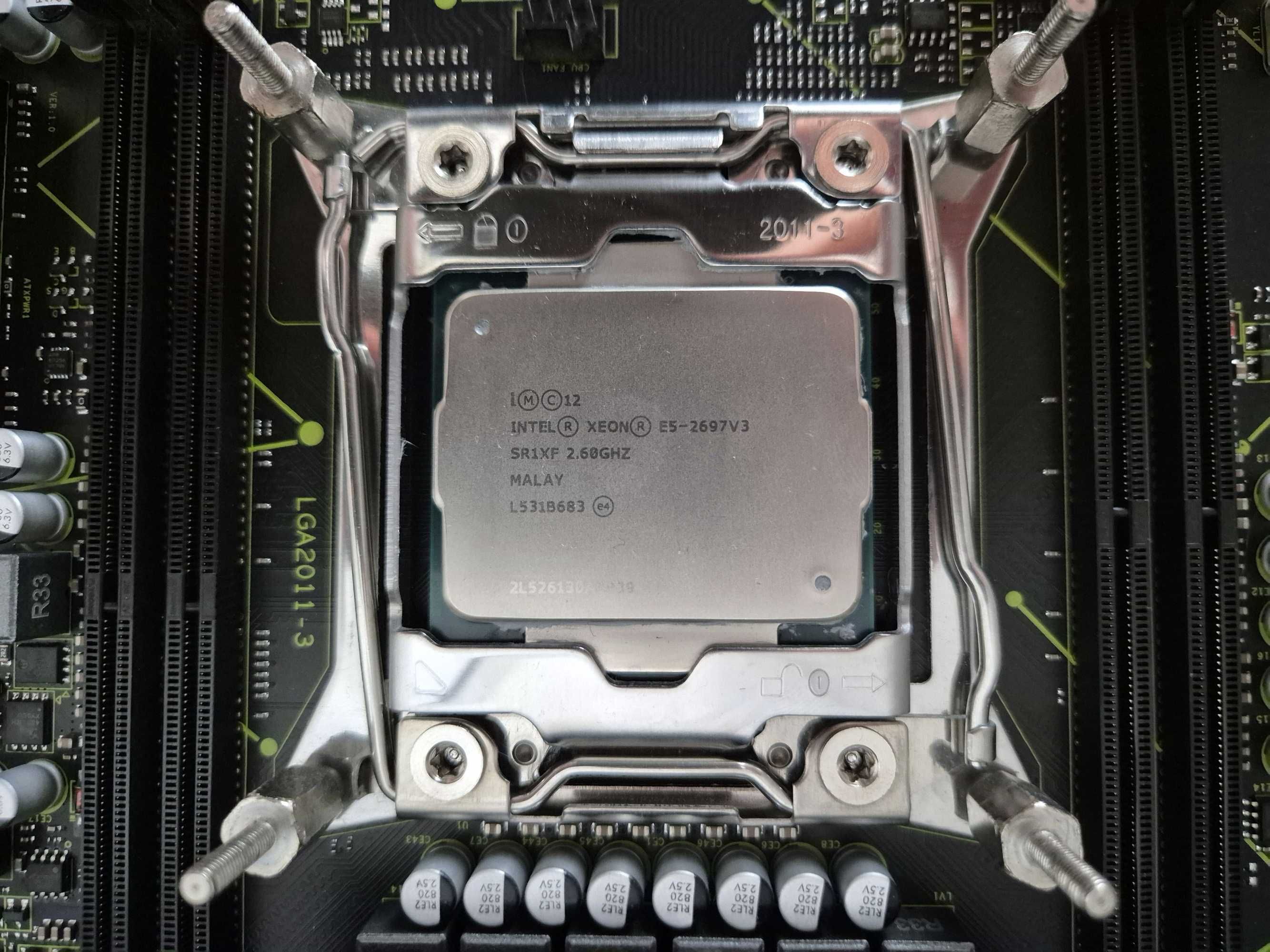 потужний сет X99 Intel 14ядер\28пот 3.6ГГц+ плата+ 32ГБ DDR4+ водянка.