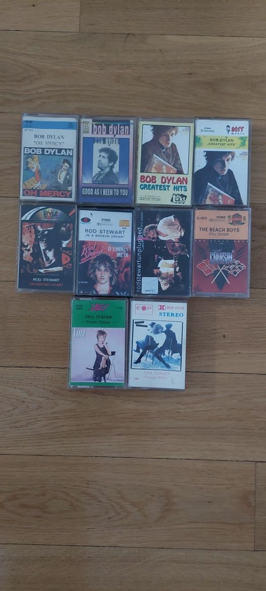 Kasety magnetofonowe Bob Dylan i inne