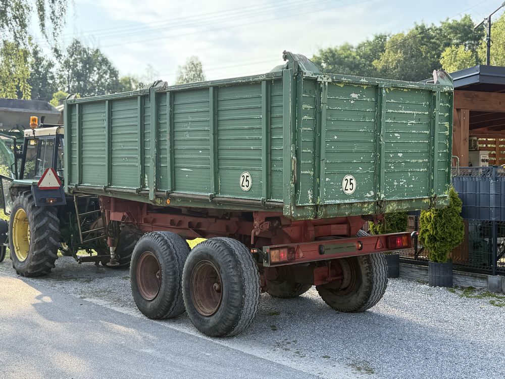 Przyczepa rolnicza wywyrotka 3 stronna tandem 11 ton