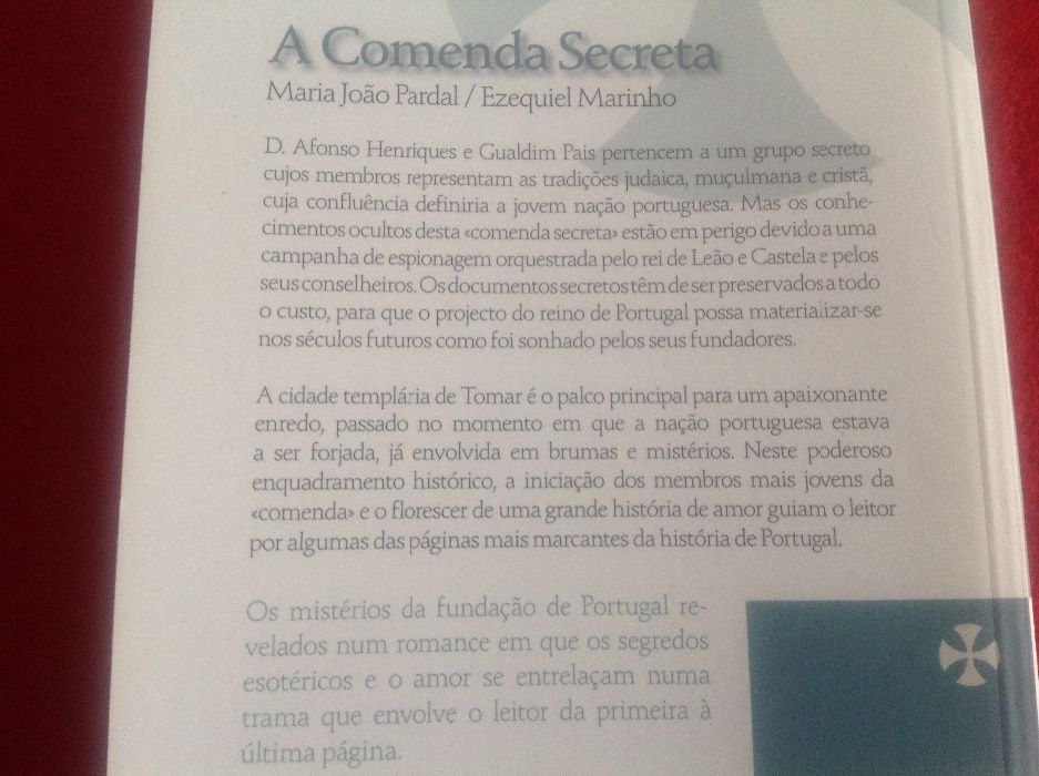 Livro "A comenda Secreta". Oferta portes de envio.