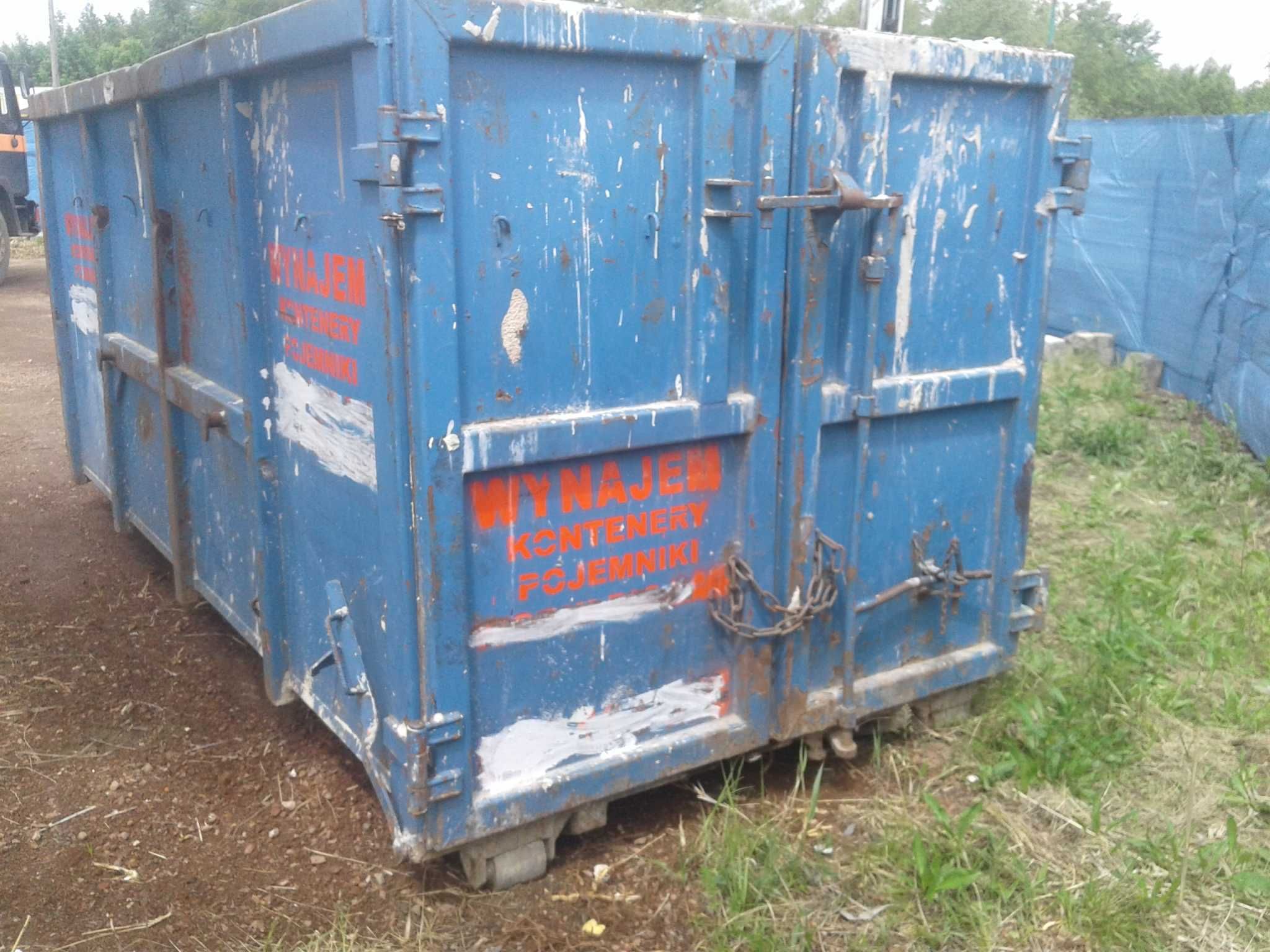 kontener na gruz wywóz gruzu śmieci koleba kontenery wywrotki wanny