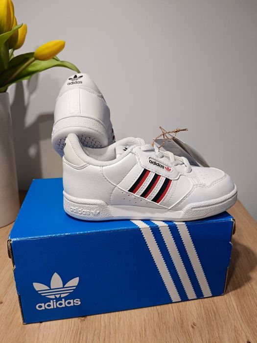 Buty Adidas Orginals Continental 80 Stripes El S42613 Biały Rozmiar 26
