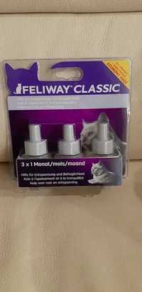 Trzy fiolki  Feliway Classic trzy wkłady 3x48 ml