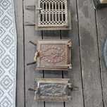 Zabytkowe drzwiczki do pieca kaflowego