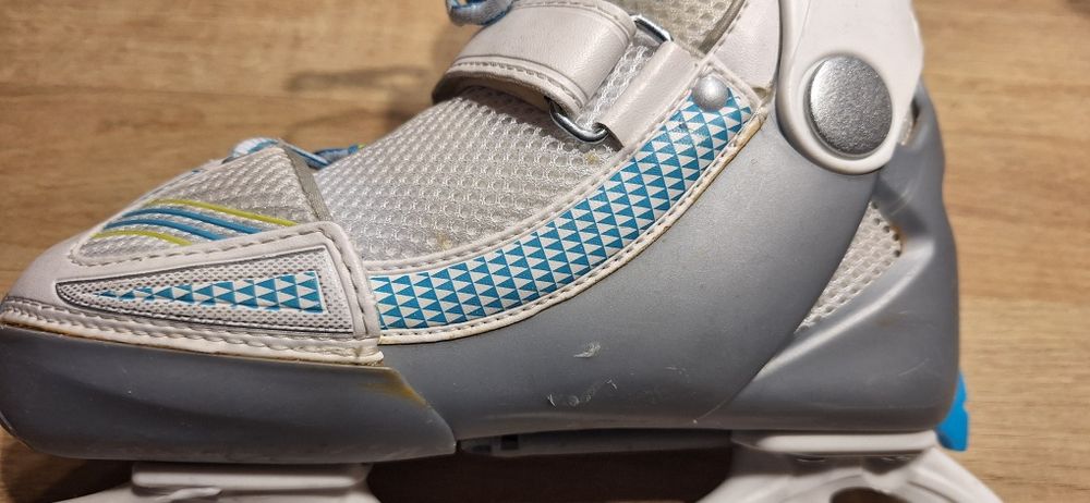 Lyzwy dzieciecie regulowane 32-35 Fila X One Ice White