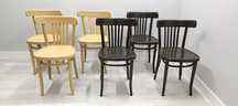 Krzesła gięte Thonet Fameg Radomsko 2 kolory 33szt nowe A 788