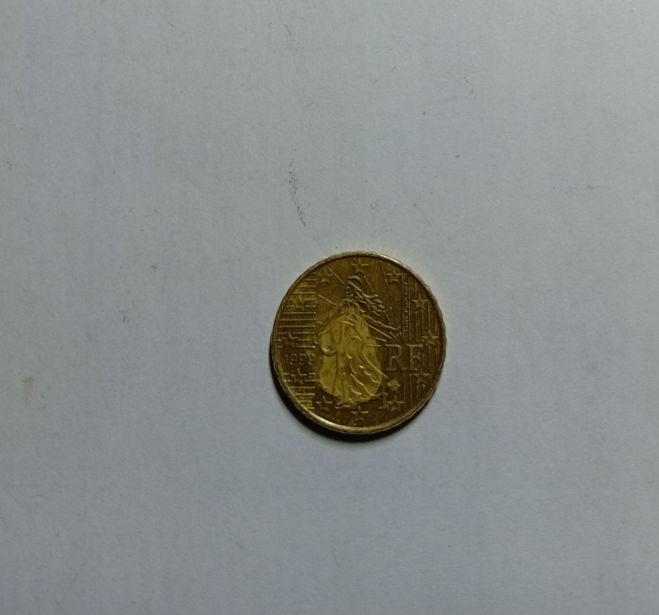 Moneta 10 euro cent 1999 r destrukt