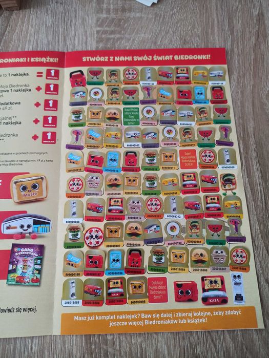 Naklejki z biedronki