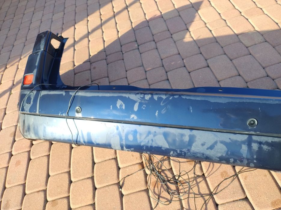 Zderzak tył Renault Scenic 2 II czujniki cofania, niebieski, granatowy