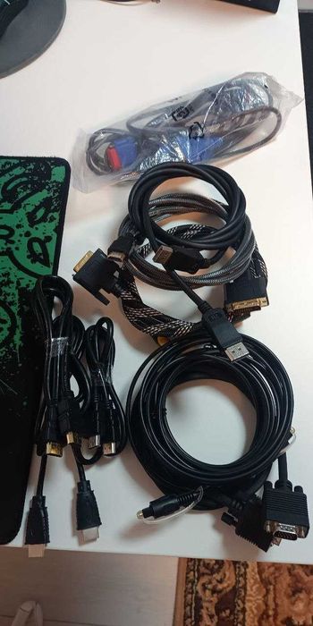 Кабели и переходники HDMI-DVI-VGA входом-выходом