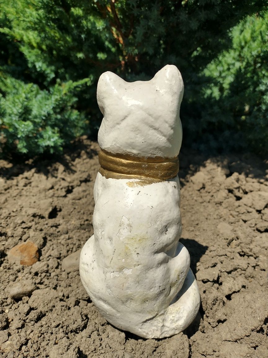 Статуетка кота, гіпсова, давня