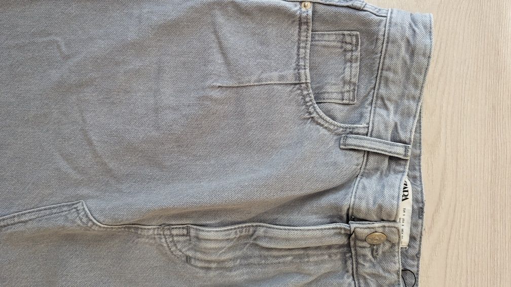 Zara спідниця довга джинсова з розрізом спереду