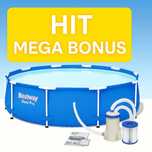 Basen BESTWAY 5w1 ogrodowy stelażowy wymiary 366x76 HIT MEGA BONUS !