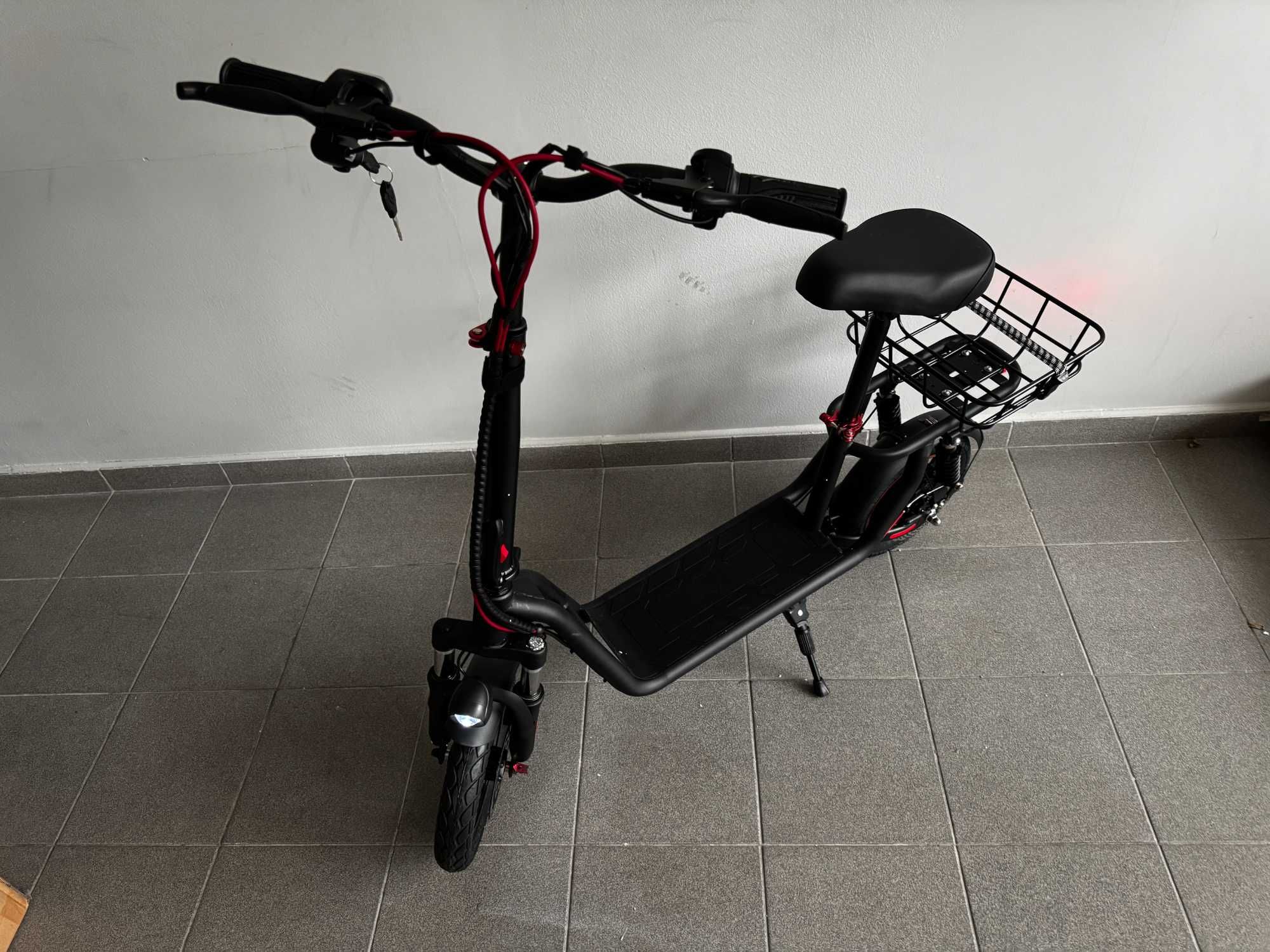 Hulajnoga Elektryczna ZWheel dla Seniora z Siodełkiem 500W 25KM 12"