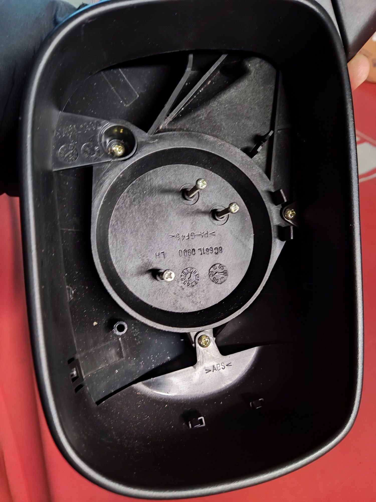 Carcaça de Espelho retrovisor sem espelho Opel Agila