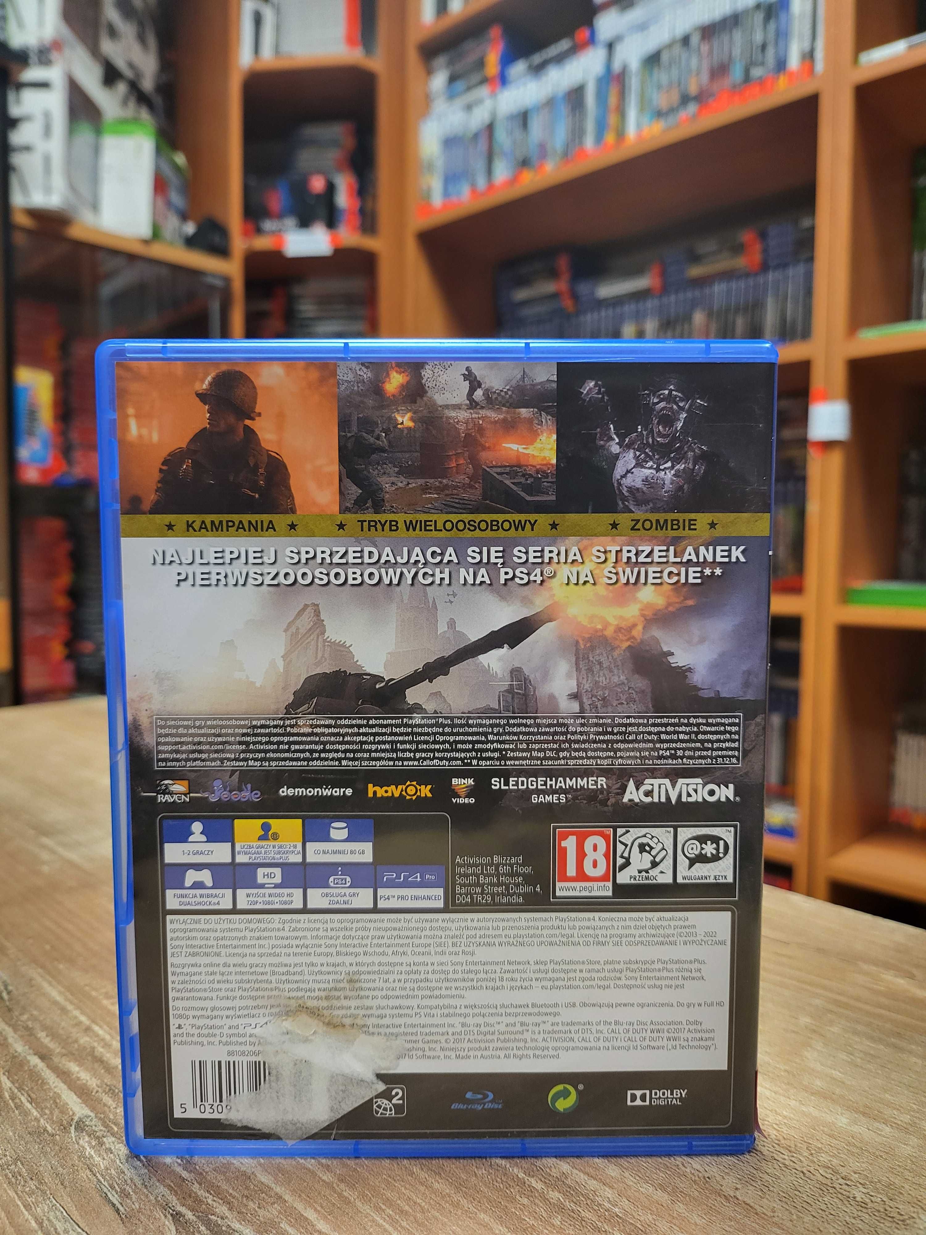 CALL OF DUTY POLSKI Dubbing WWI PL Ps4 Ps5 SklepRetroWWA II Wojna Św