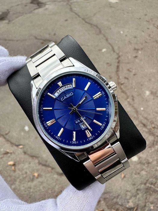 Годинник Casio MTP-1381A Silver/Blue DAY | наручные часы | Касио A159