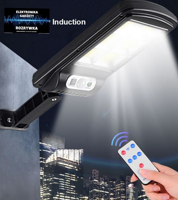Lampa solarna 110W z czujnikiem ruchu ZMIERZCHU + Pilot