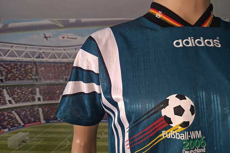 Niemcy DFB Adidas Official Gament 1996-98 eliminacje MŚ 1998 away S/M