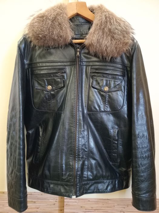 Чоловіча шкіряна куртка