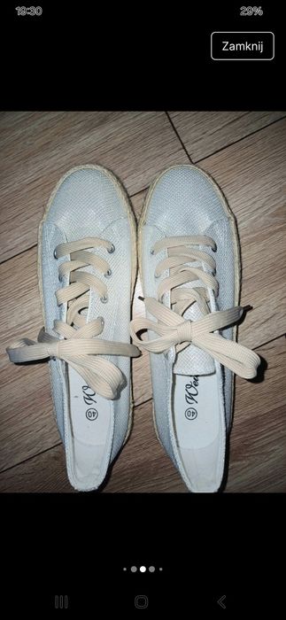 Trampki espadryle 39
