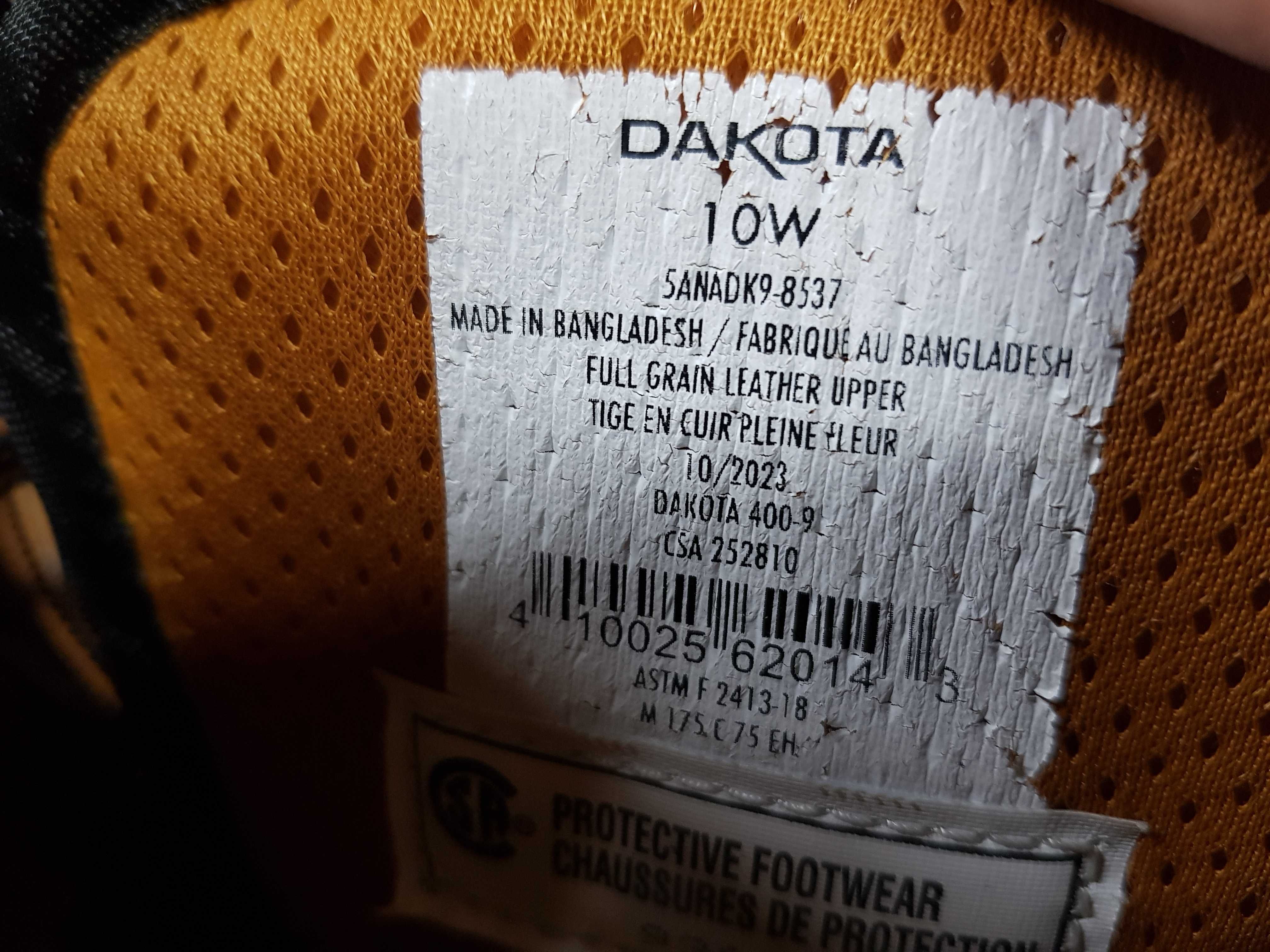 Buty robocze DAKOTA rozm 43 wkł 28,5 cm  S3