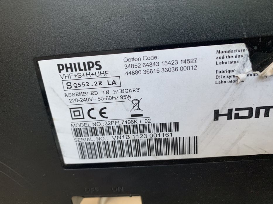 Телевізор Philips 32 PFL7496k