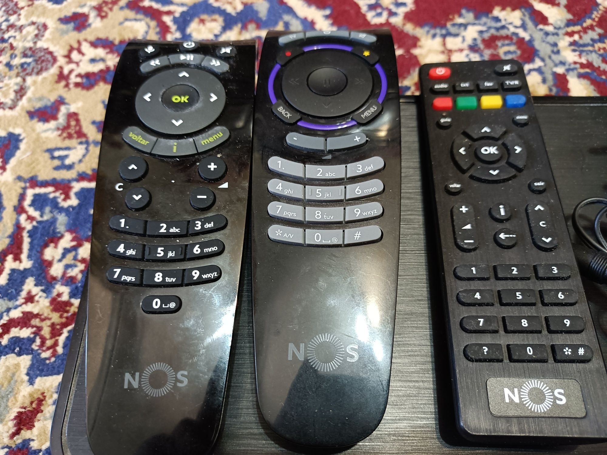 Comandos e box do NOS