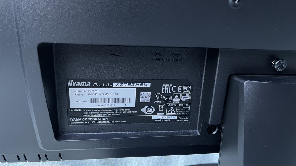 Monitor IIyama ProLite X2783HSU