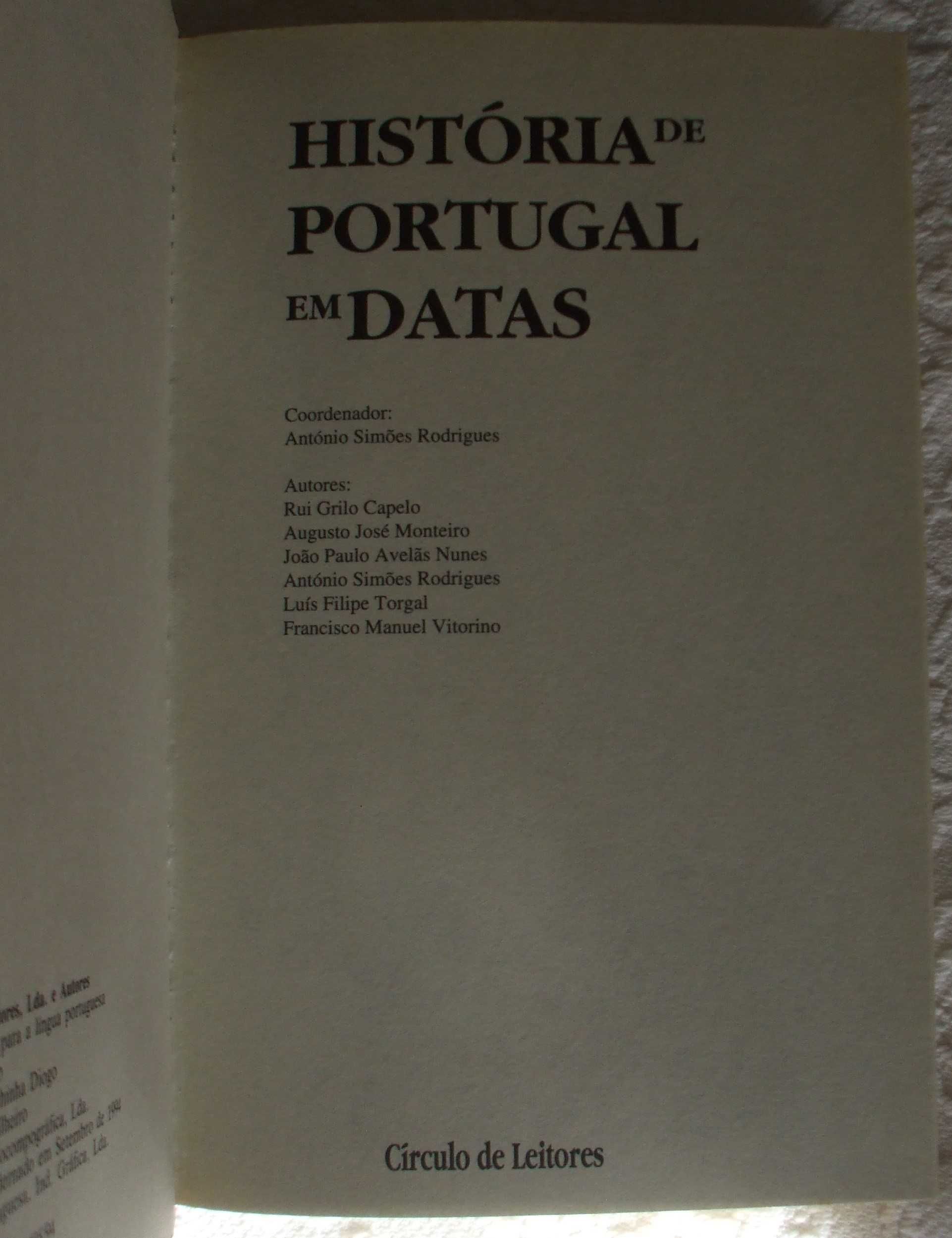 História de Portugal em datas, António Simões Rodrigues (coord.)