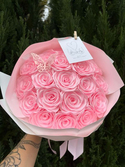 Квіти з атласної стрічки