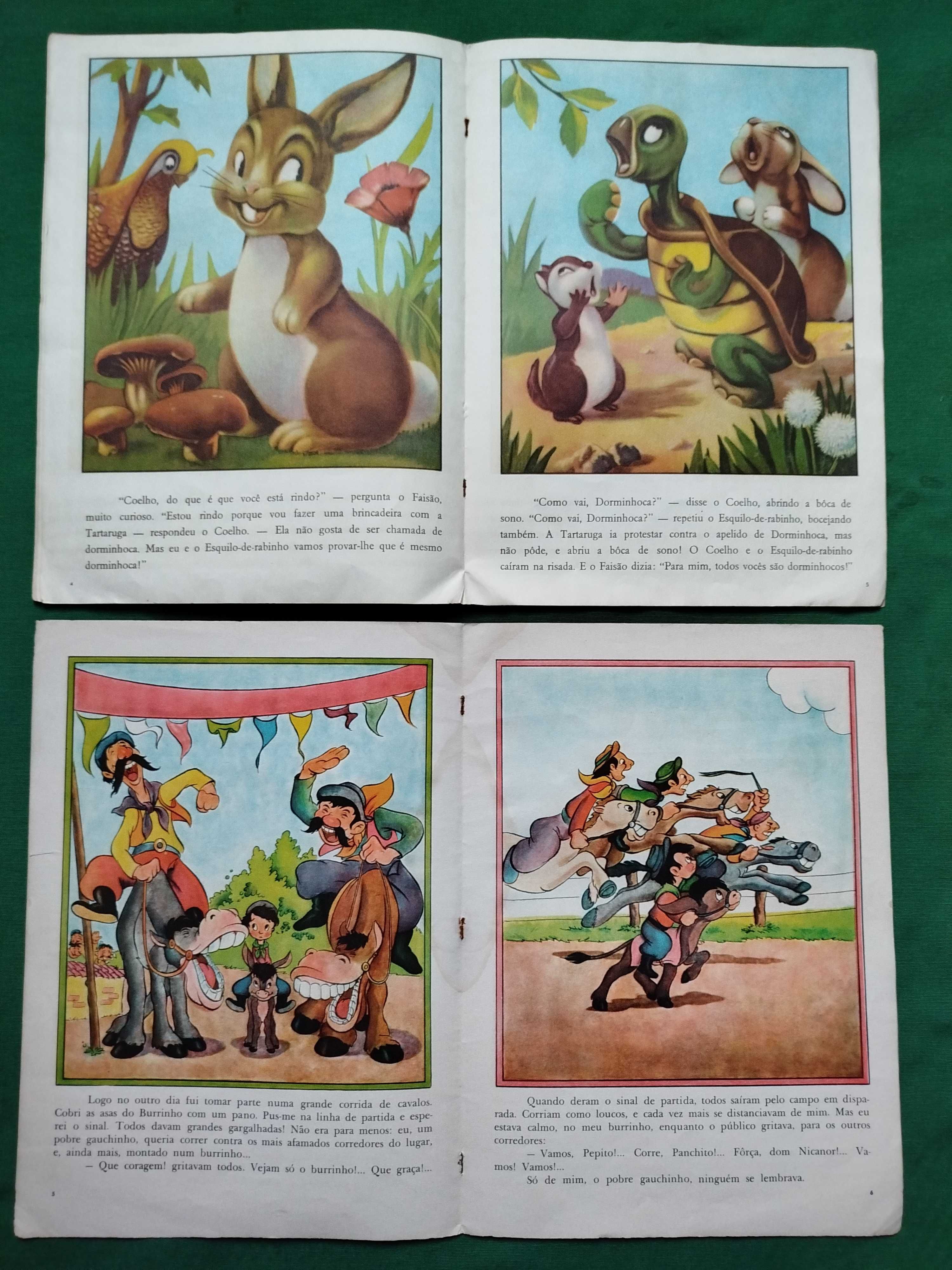 Livros Disney Antigos HORAS FELIZES Edições Melhoramentos, Anos 50/60
