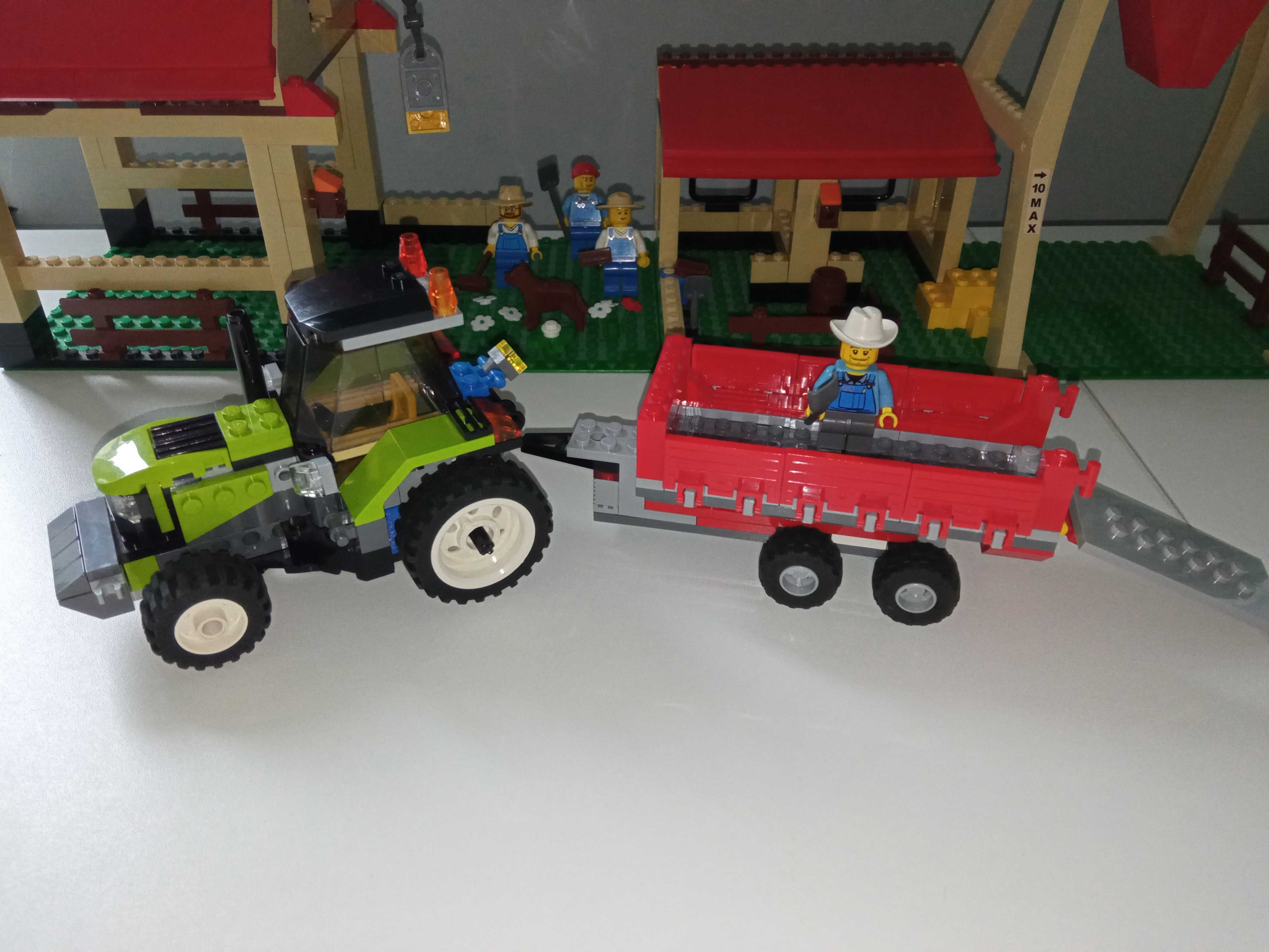 klocki lego - niekompletna farma 7637 i traktor 7684