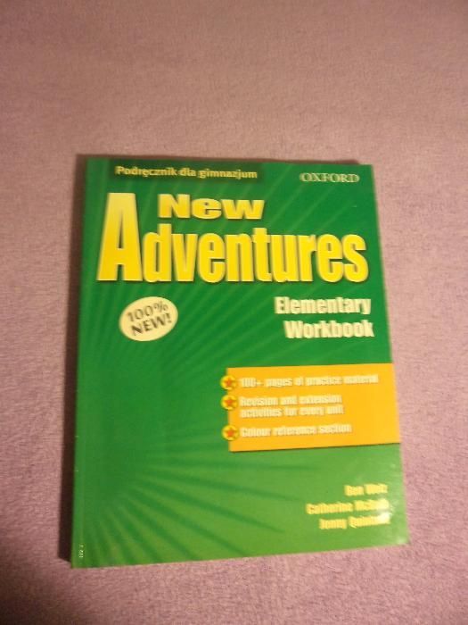 podręcznik do angielskiego NEW ADVENTURES- elementary workbook + płyta
