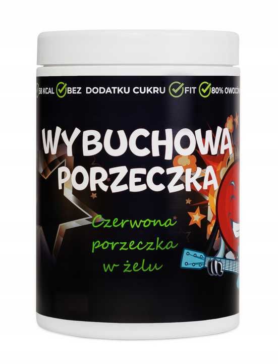 Czerwona porzeczka w żelu bez cukru frużelina 80% 1000g dla dzieci