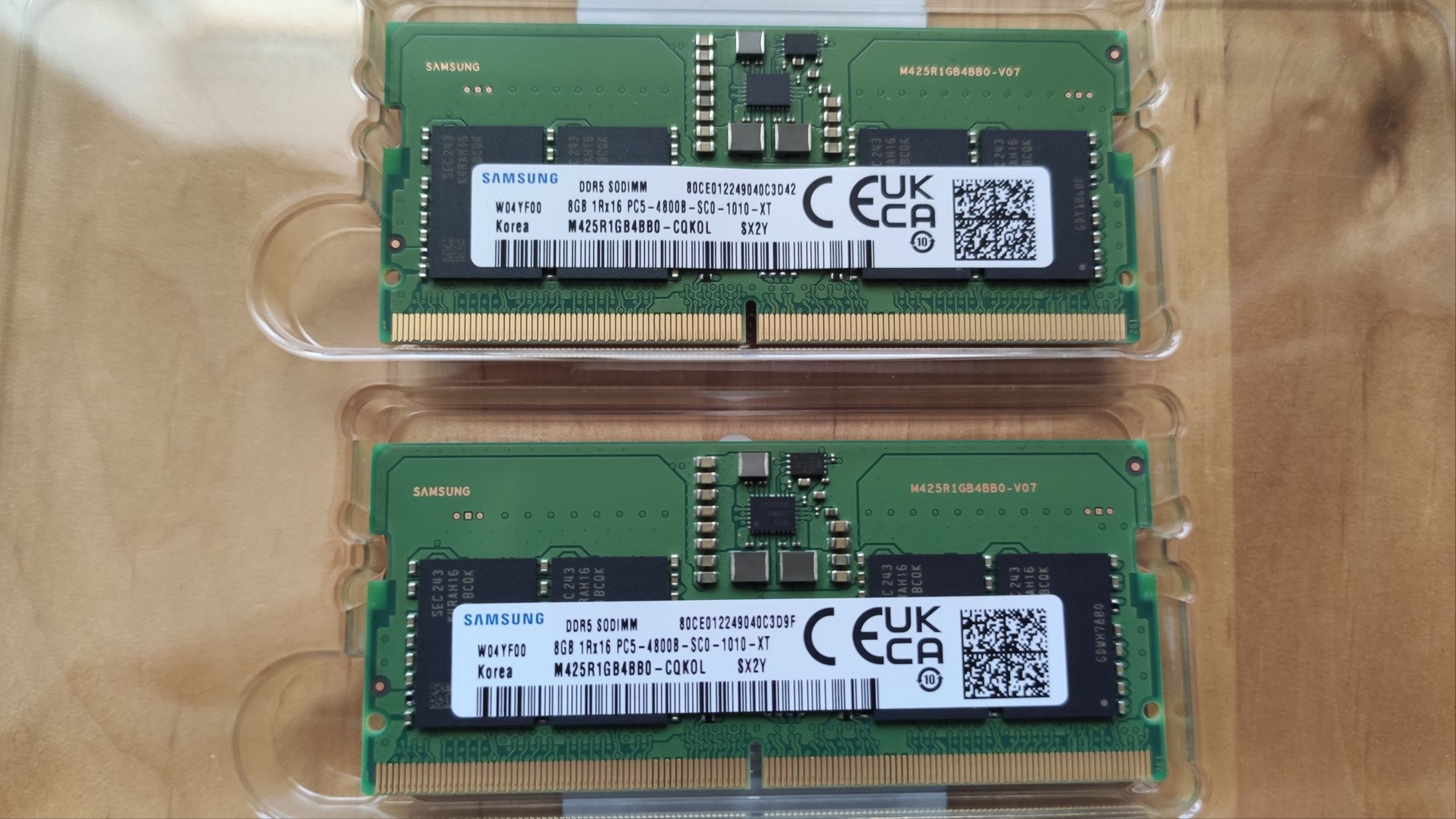 Оперативна пам'ять для ноутбука Samsung SODIMM DDR5-4800 МГц 8192 MB