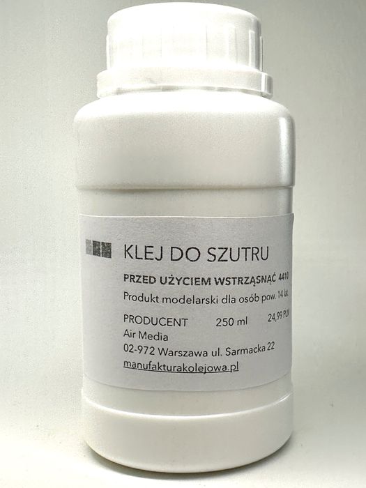 Makieta diorama: klej modelarski do szutrowania torowiska 250 ml
