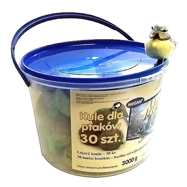 MEGAN Karma kula zimowa tłuszczowa 30x100g wiaderko ME152