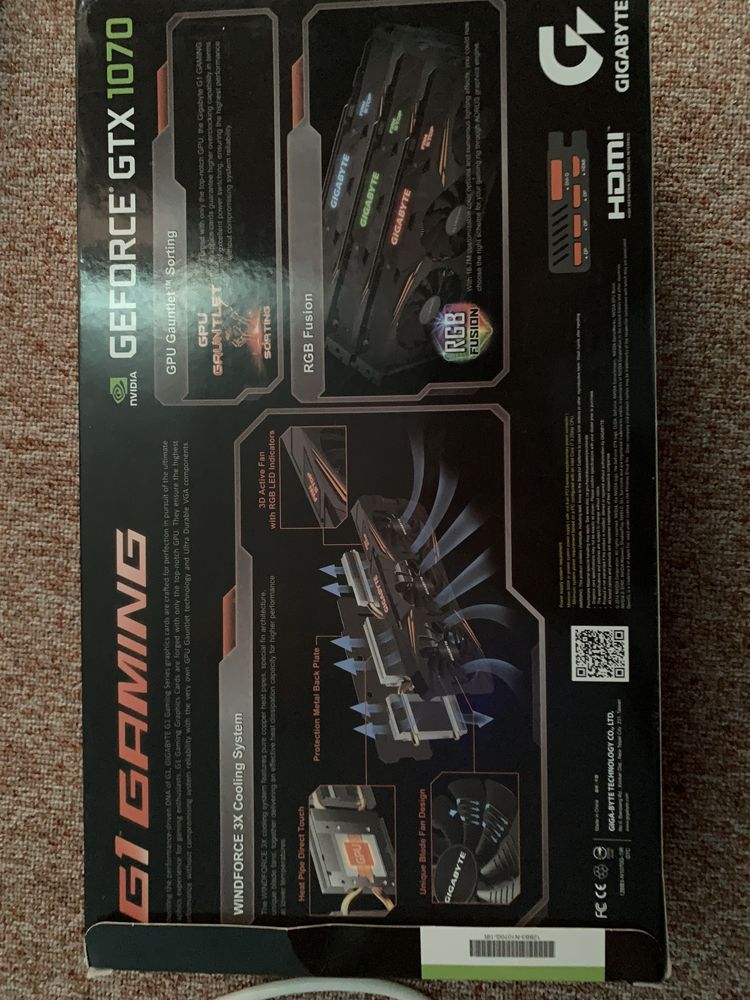 Gigabyte gtx 1070 8gb nvidia