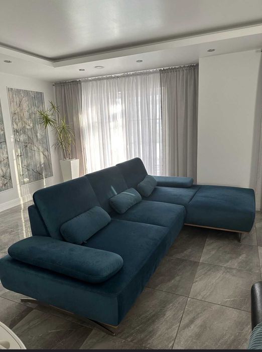 Narożnik Pedro Niebieski  od firmy  Beatris , nowoczesny design Poznań