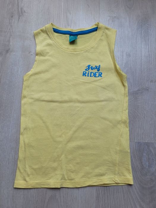 Koszulka bez rękawków chłopięca na lato rozm 116