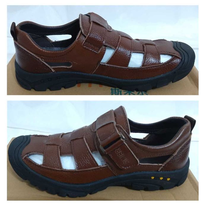 Sandálias para homens de couro Tam: 40 (293)