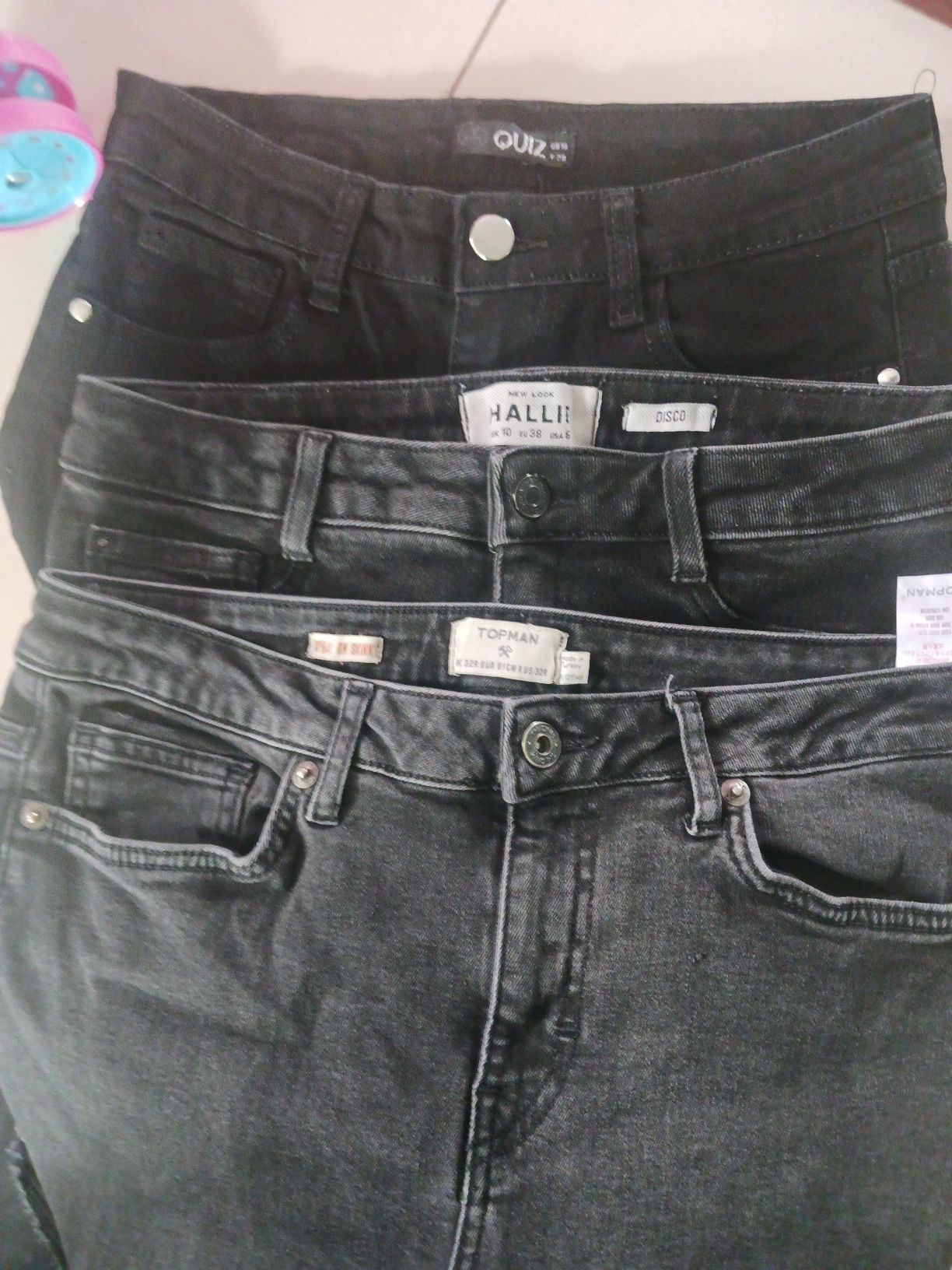 Komplet spodn r. i 29-30  jeansy z dziurami