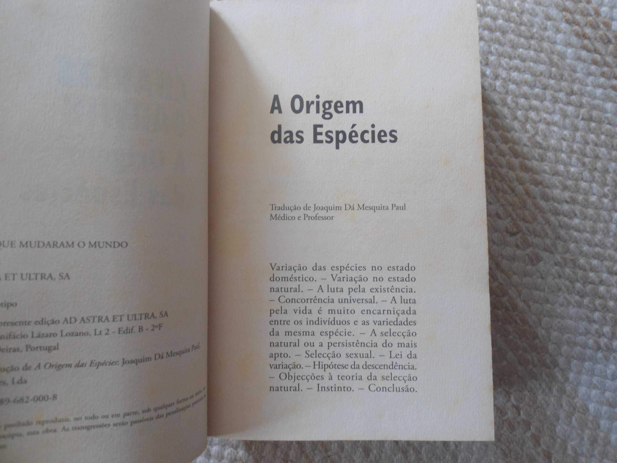 A Origem das Espécies por Charles Darwin