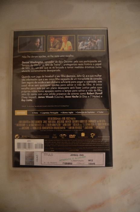DVD original "John Q"